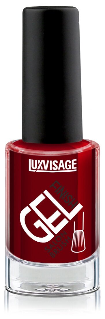 Лак LUXVISAGE Gel finish, 8 бордовый винный