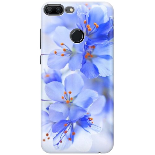 фото Gosso ультратонкий силиконовый чехол-накладка для honor 9 lite с принтом "лазурные орхидеи"