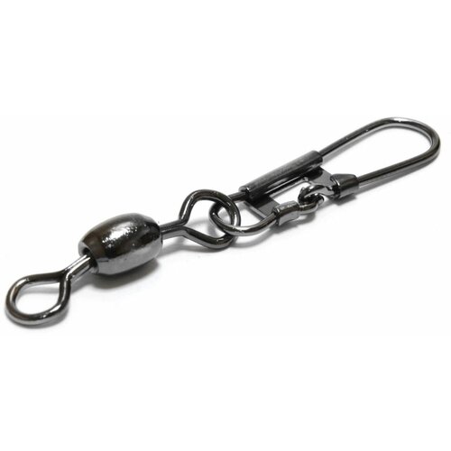 застёжки owner cultiva hyper crosslock snap 5187 006 p 10 00 15 кг 10 шт уп Вертлюг для рыбалки OWNER SNAGLESS SNAP with BARREL SWIVEL с карабином №10 (уп.7шт)