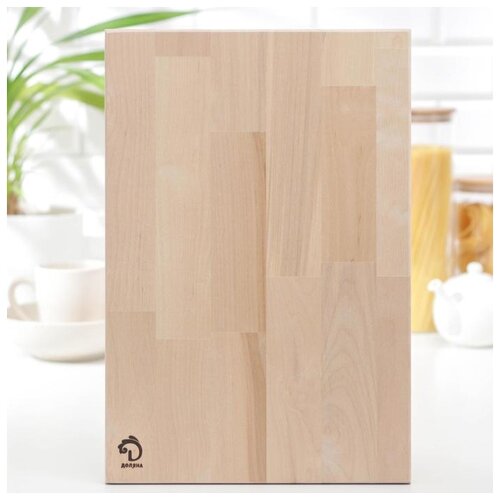 фото Доска разделочная "доляна", 42х28х2 см, массив березы 2541855