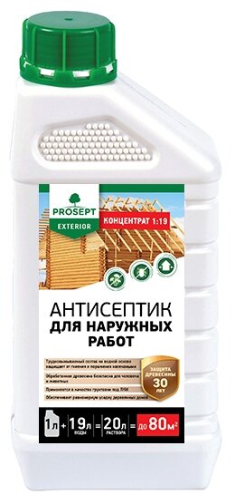 PROSEPT пропитка антисептик Exterior 1:19