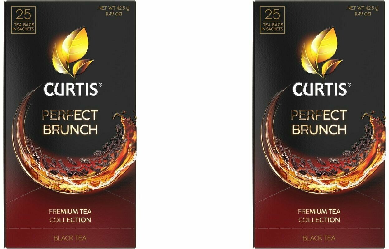 Curtis Чай в пакетиках Perfect Brunch, черный, 25 пакетиков, 2 шт - фотография № 4