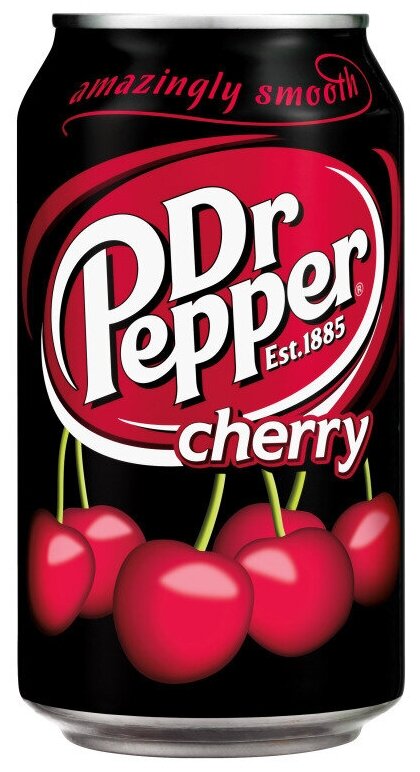 Газированный напиток Dr.Pepper Cherry / Др.Пеппер Вишня 330 мл. (Польша) - фотография № 2