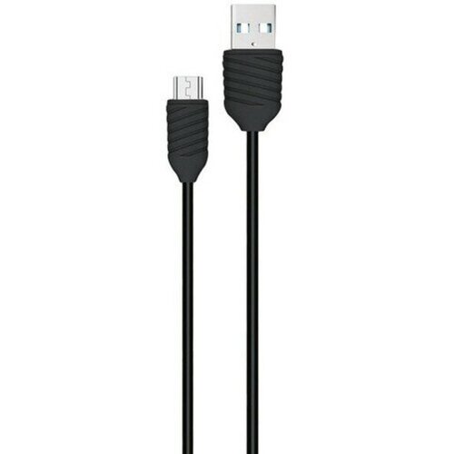 Кабель Exployd EX-K-1303, microUSB - USB, 2.4 А, 1 м, силиконовая оплетка, черный