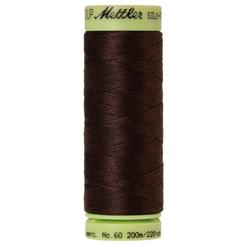 Нить для машинного квилтинга SILK-FINISH COTTON 60, 200 м 100% хлопок 1382 Black Peppercorn ( 9240-1382 )