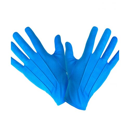 фото Короткие, голубые перчатки widmann