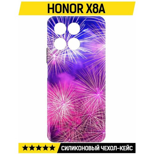 Чехол-накладка Krutoff Soft Case Салют для Honor X8a черный