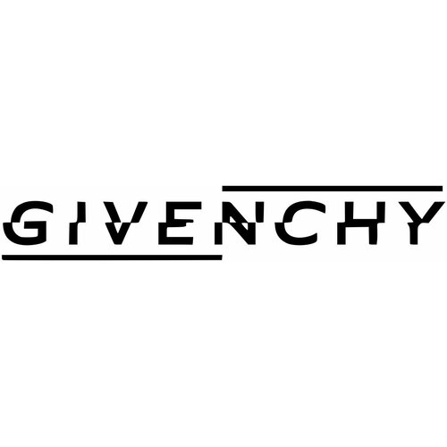 Термотрансфер Tite, термонаклейка на одежду Живанши, Givenchy, размеры 22,5х4 см