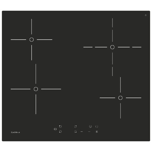 Варочная панель DARINA PL E326 B, электрическая, черный варочная поверхность darina pl e326 b черный