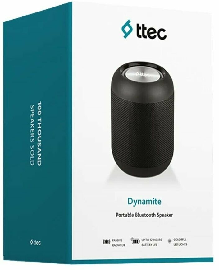 Портативная акустика ttec Dynamite, черный - фотография № 5