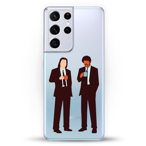 фото Силиконовый чехол винсент и джулс на samsung galaxy s21 ultra andy & paul