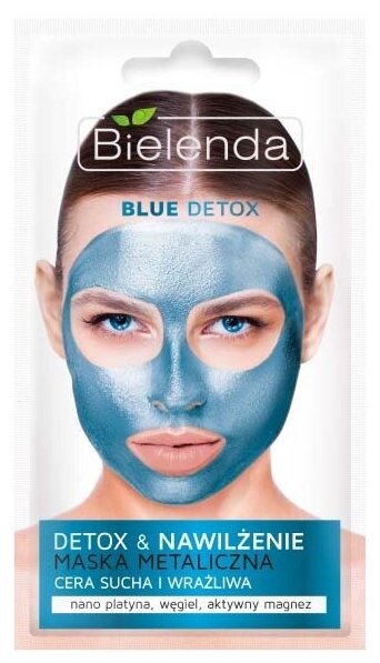 Bielenda Blue Detox Маска с содержанием металлов для сухой и чувствительной кожи, 8 г