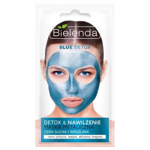 Bielenda Blue Detox Маска с содержанием металлов для сухой и чувствительной кожи, 8 г