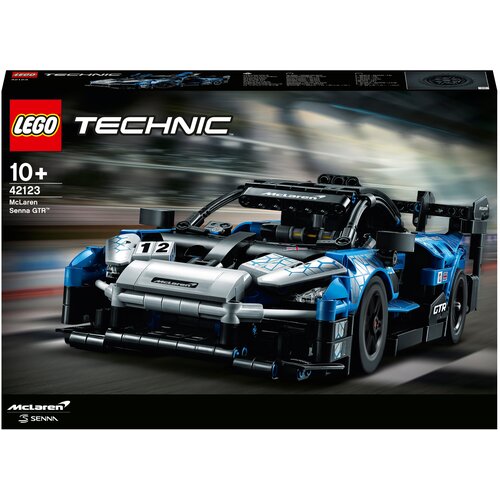 Конструктор LEGO Technic 42123 McLaren Senna GTR, 830 дет. lego technic набор гоночных машин neom mclaren extreme e игрушечная машинка