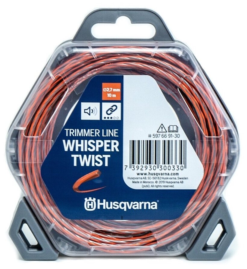 Леска Husqvarna Whisper Twist 2.7 мм 10 м