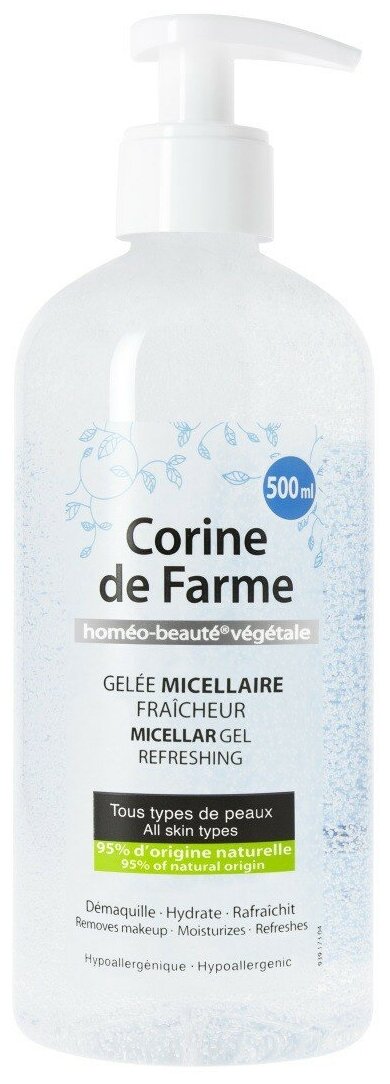 CORINE de FARME гель мицеллярный очищающий, 500 мл, 500 г
