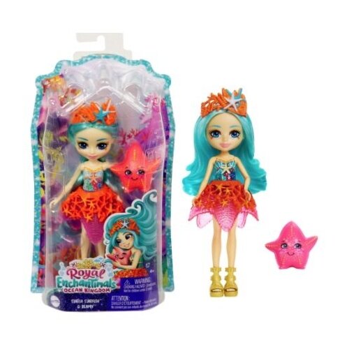 Игровой набор Mattel Enchantimals HCF69 Кукла с питомцем - Стария Морская Звезда и Бими