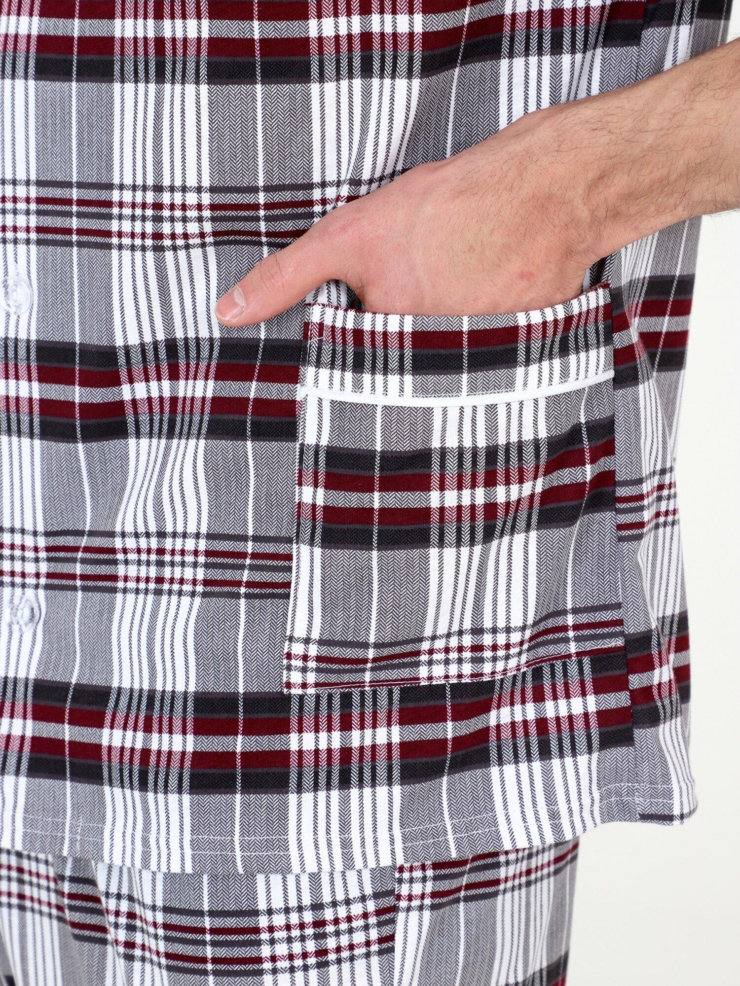 Пижама мужская (бордо) 46 размер - фотография № 5
