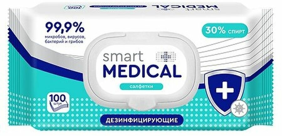 Салфетки дезинфицирующие medical smart 100 шт.