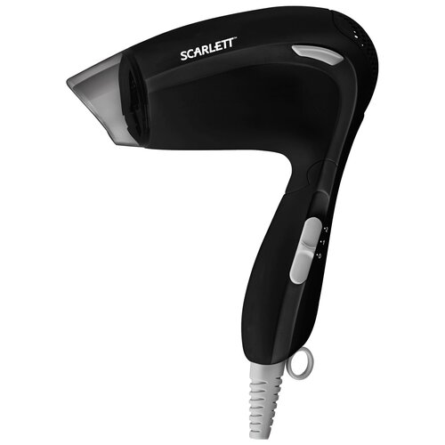 Фен SCARLETT SC-HD70T01 чёрный 1200Вт складная ручка концентратор 117400₽