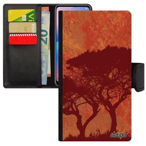 фото Чехол книжка для мобильного iphone se 2020, "гренадил" тень флора utaupia