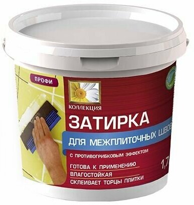 фото Затирка коллекция белая 1,7кг
