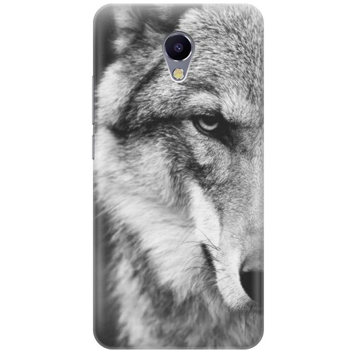 фото Cиликоновый чехол на meizu m5 note / мейзу м5 ноут с принтом "спокойный волк" gosso