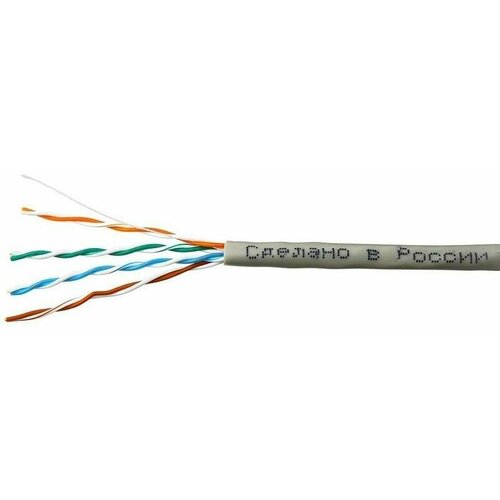 кабель витая пара skynet premium csp utp 4 cu медь 4х2х24awg cat5e ø 0 51мм pvc серый 30м Кабель UTP RJ-45 SkyNet 5e категория 305м. (CSP-UTP-4-CU) (4X2X0.51MM) медь