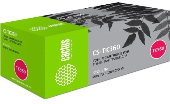 Тонер-картридж Cactus CS-TK-360 черный (20000стр.) для Kyocera Mita FS 4020/4020DN