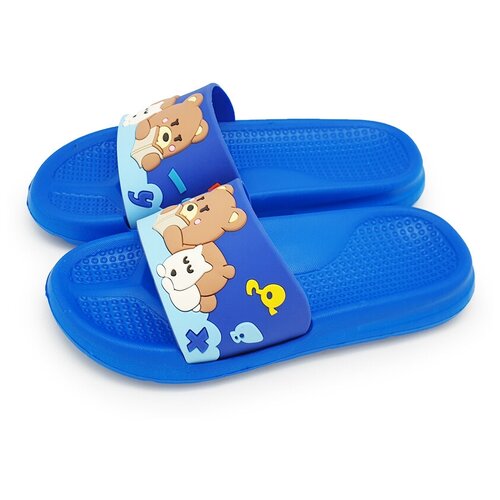 Тапочки Smile of Milady, размер 30, синий шлепанцы kuromi cinnamoroll sanrio детские аниме кроксы милые летние сандалии для пляжа нескользящие детские игрушки для девочек