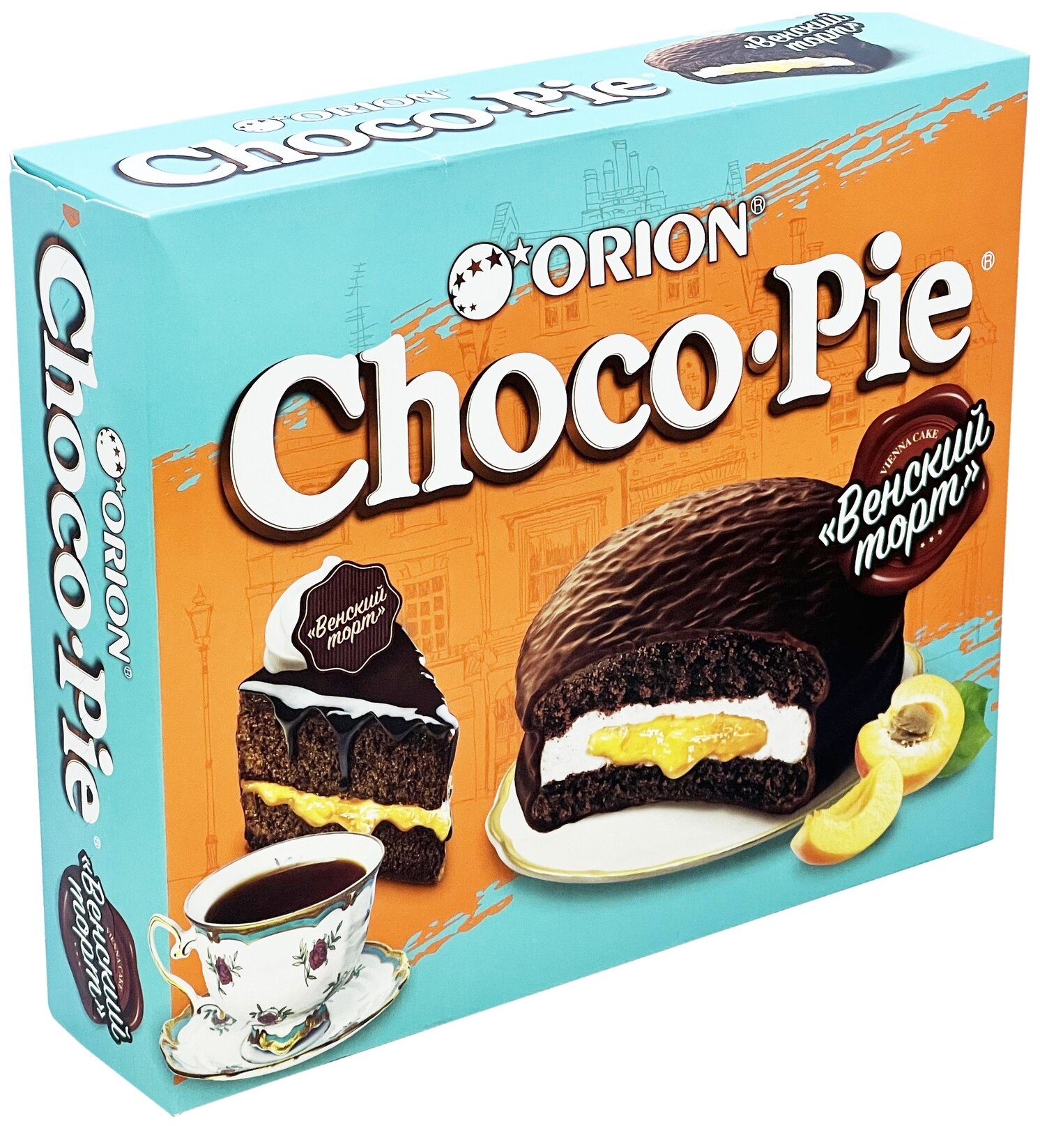 Мучное кондитерское изделие в глазури "Choco Pie VIENNA CAKE " ("Чоко Пай "Венский торт"") 360 гр - фотография № 2