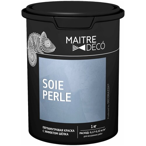 Краска декоративная Maitre Deco Soie Perle 1 кг цвет серо-бежевый штукатурка оптимум гипс цемент 30кг старатели