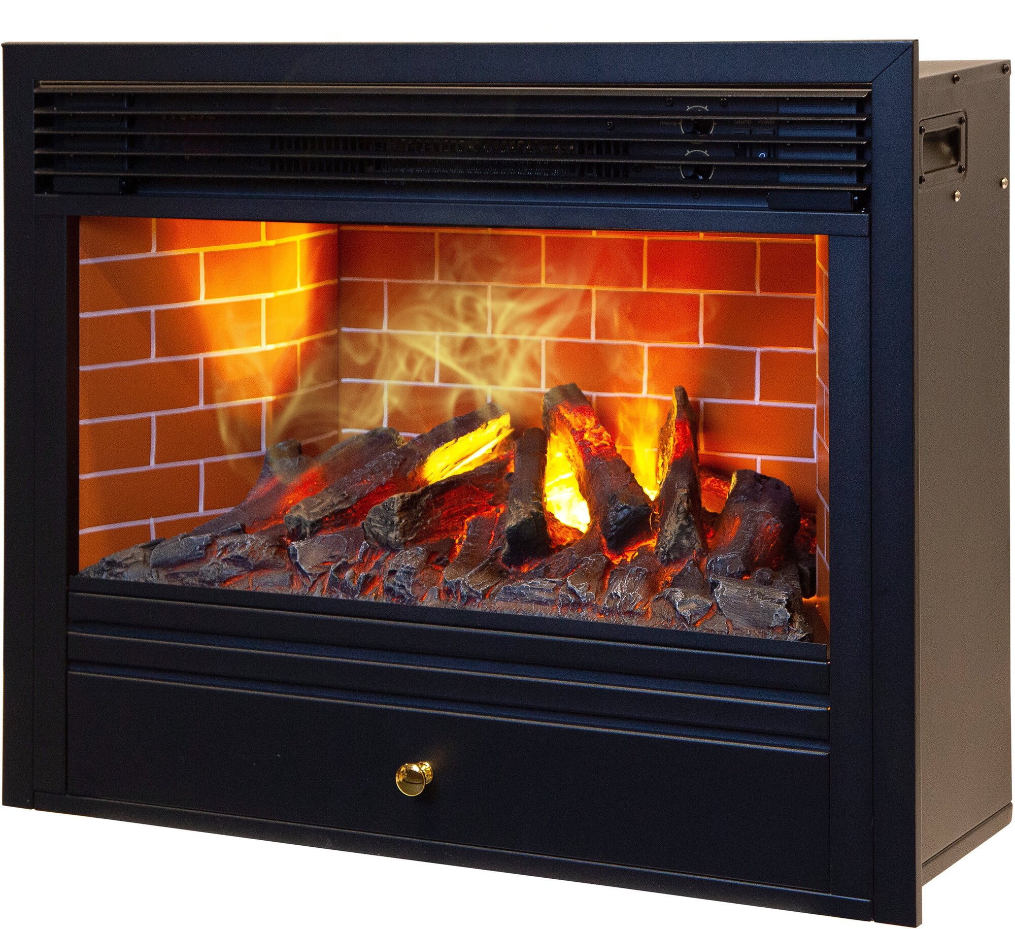 Электрокамин RealFlame Novara 26, 3D эффект живого огня, режим обогрева (электрический камин, электроочаг)