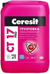 Грунтовка Ceresit Глубокого проникновения, Противоплесневая 5 л