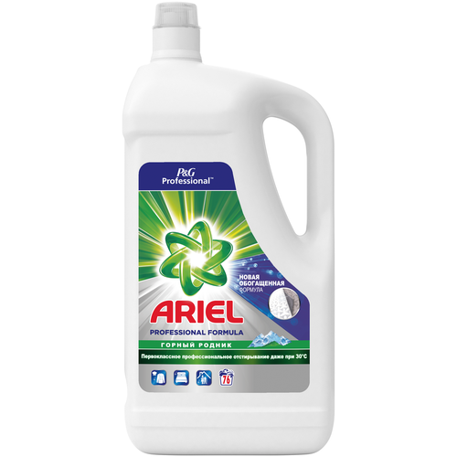 фото Гель для стирки ariel горный родник, 4.94 л, бутылка