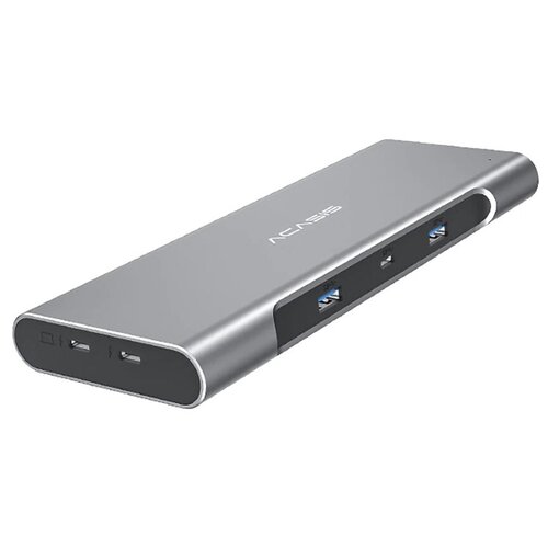 Хаб Acasis CM050 USB31 Docking Station 10 in 1 Type-C HUB 8K Expansion Dock SDTF Card Reader серый 2719400₽