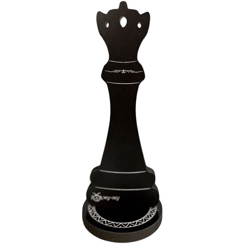 Шахматная фигура стандартная: ферзь, 35 см (черная)