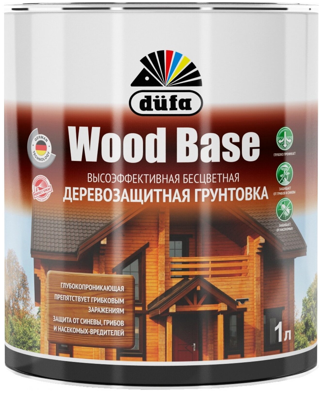 Грунтовка деревозащитная Dufa Wood Base (1л)