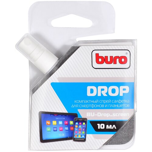 Чистящий спрей Buro для мобильных устройств 10мл, BU-Drop_screen