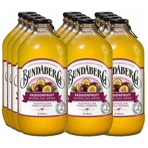 Лимонад Bundaberg PassionFruit, 0.375 л, стеклянная бутылка, 12 шт.