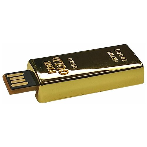 Подарочный USB-накопитель слиток золота 48 мм сувенирная флешка 64GB флешка слиток золота