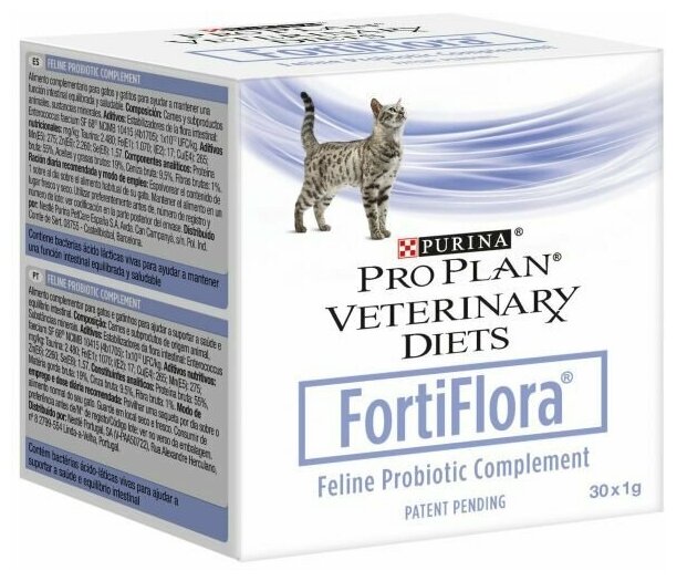 Пробиотик для кошек Purina PRO PLAN FortiFlora для микрофлоры кишечника, 30 пакетиков по 1 г - фотография № 2