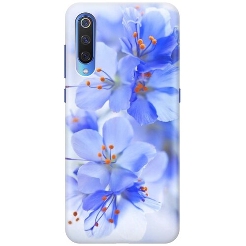 фото Ультратонкий силиконовый чехол-накладка для xiaomi mi 9 с принтом "лазурные орхидеи" gosso