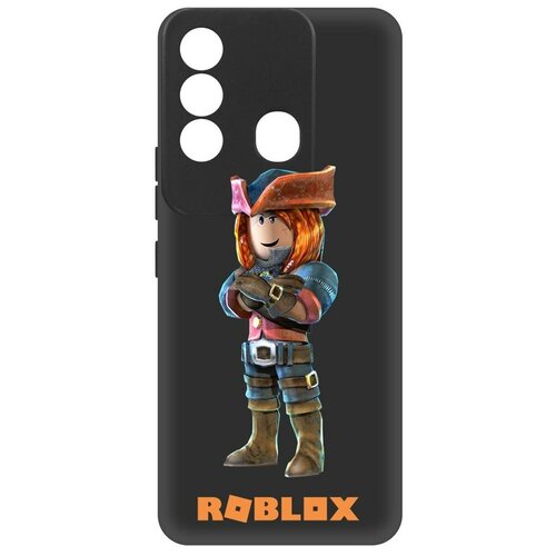 Чехол-накладка Krutoff Soft Case Roblox-Эзебель для ITEL Vision 3 Plus черный чехол накладка krutoff soft case цветок для itel vision 3 plus черный