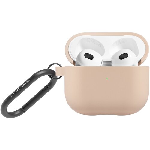 Чехол Native Union для AirPods 3, ROAM CASE, персиковый, с карабином