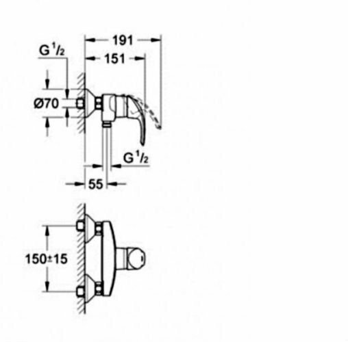 Смеситель для душа Grohe 32816000 - фото №9