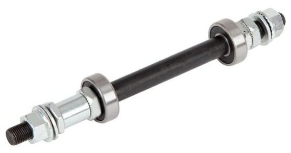 Stg Ось с пром. подшпниками для втулок SF A03R 32H, O. L. D. 130MM, AXLE S45C 3/8", CP FINISH, 3/8", под болты