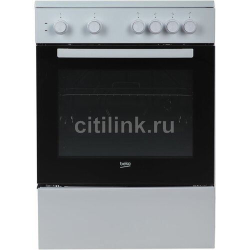 Электрическая плита BEKO FFSS67000W, стеклокерамика, белый/черный