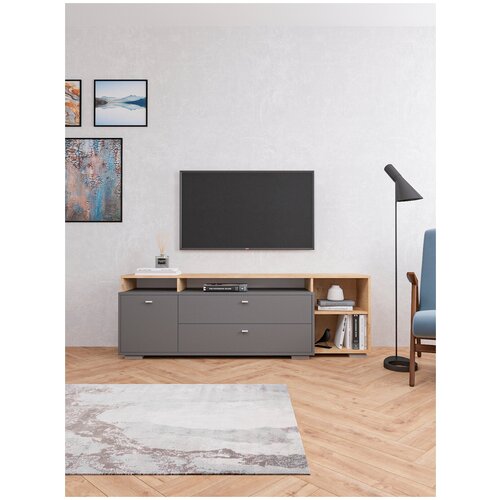 МС ланс Комод К202 дуб бунратти/ графит