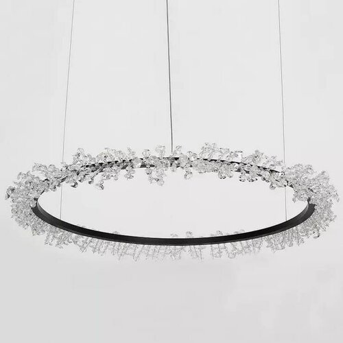 Люстра Halo Crystal Pendant Lamp черный D60